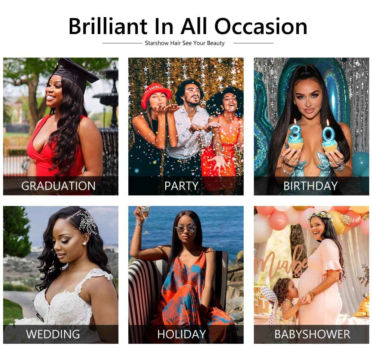 Emistar Curly Headband Wigs for Black Women Wet and Wavy Afro Headband Wig Water Wave Blend Human Hair & Synthetic Hair Ready to Go Glueless Half Wigs 180% Density (#1B, 8 Inch)