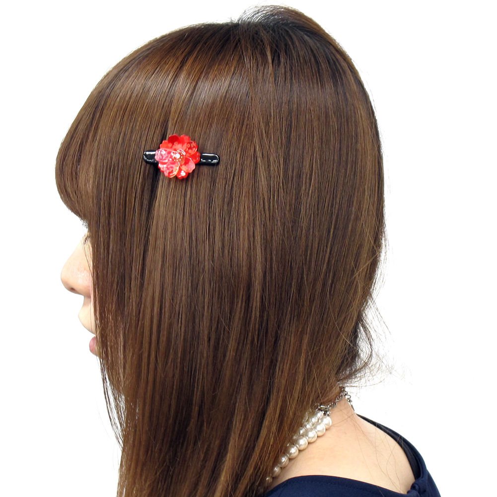 Sakura Design Japanese Mini Hair Clip (Red)