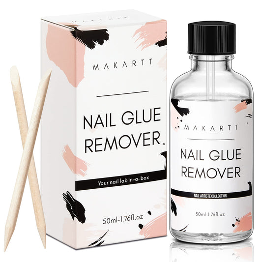 Makartt Nail Glue Remover for Acrylics, Press Ons - 50ML Debonder Without Acetone, Can't Remove Gel Polish