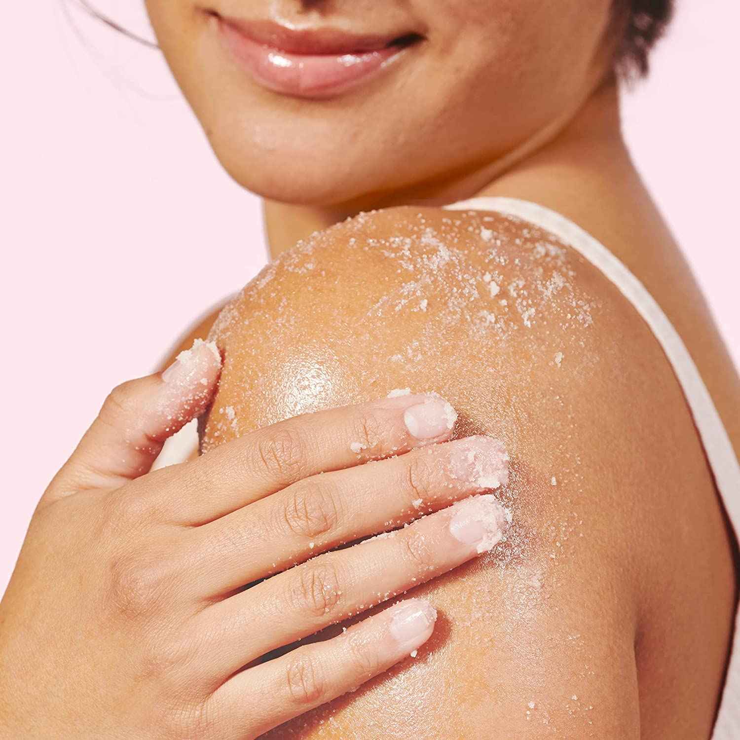 HERBIVORE Coco Rose Coconut Oil Body Polish | Exfoliating Body Scrub with Shea Butter | Smooths & Softens Skin, Plant-Based, Vegan, for All Skin Types, 237 mL / 8 oz