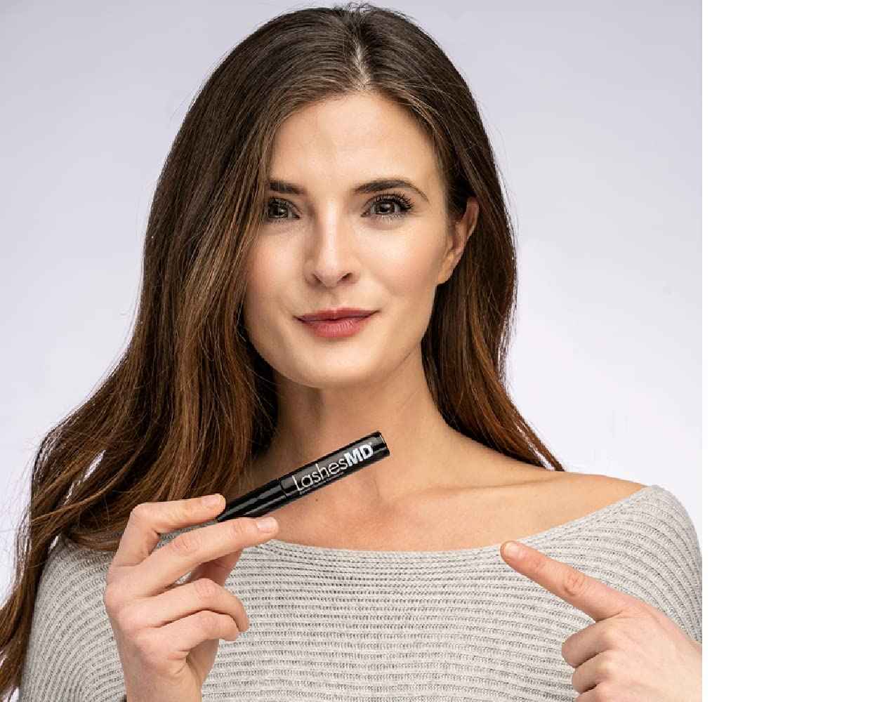 LashesMD Eyelash Growth Serum & Eyelash Conditioner for Naturally Fuller Looking Eyelashes and Eyebrows In As Little As Four Weeks