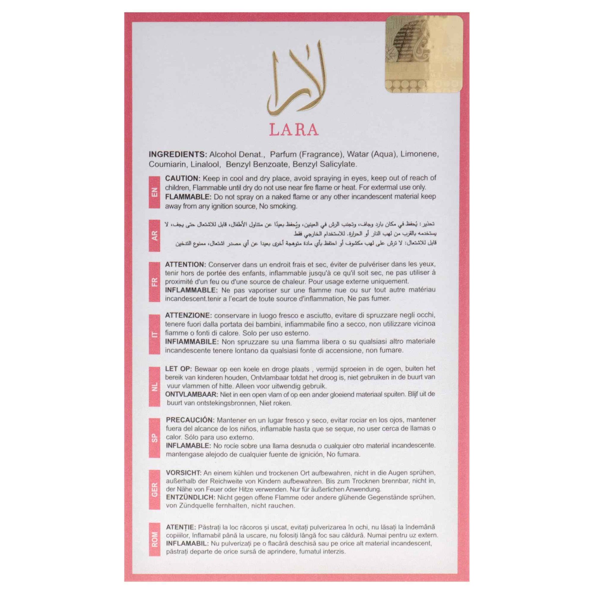 Khalis Eternal Collection - Lara Candy for Women - 3.4 oz EDP Spray