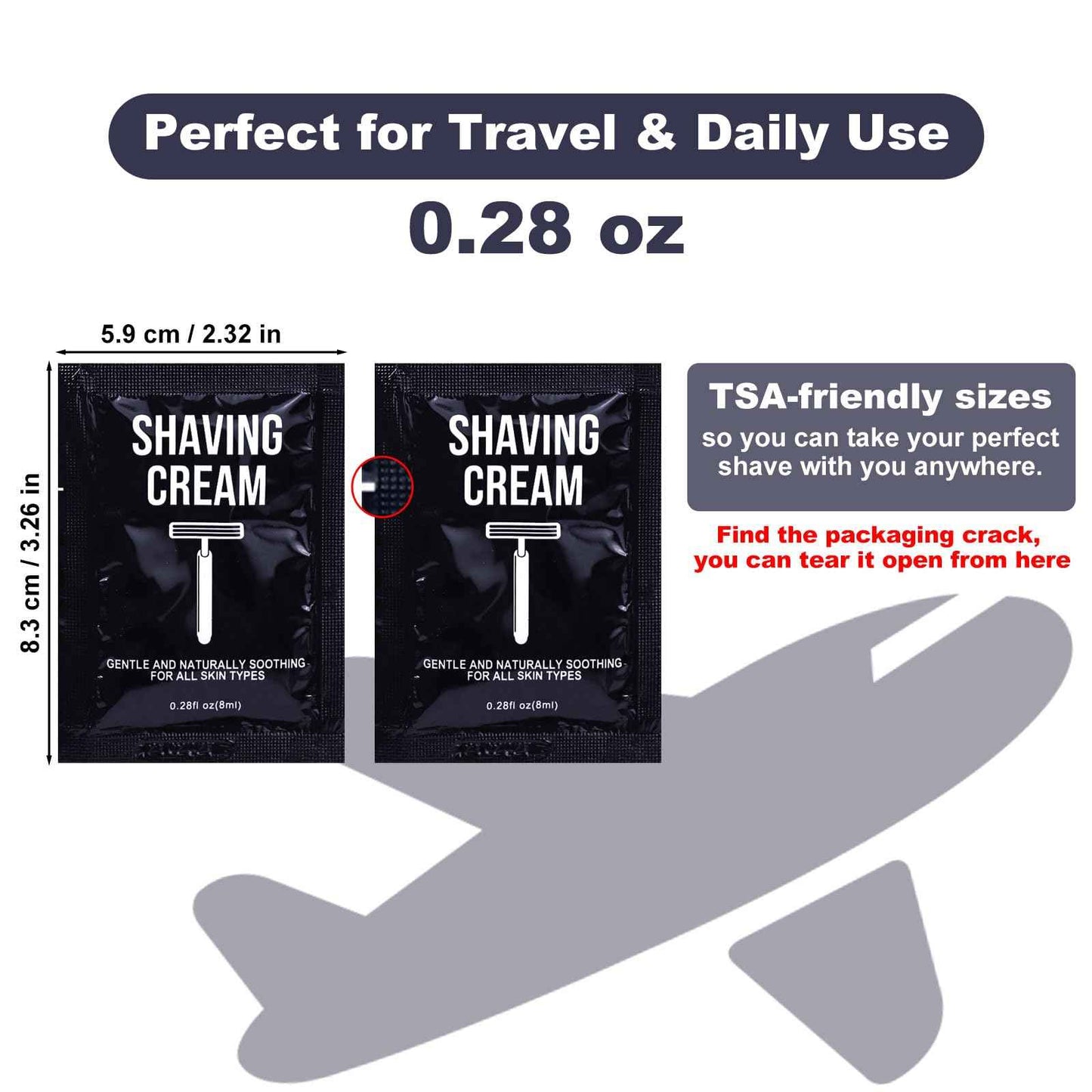 Shaving Cream Bulk Travel 8ml/0.28fl oz,Disposable Shaving Cream in Bulk Travel Shave Cream for Hotel Homeless （jasmine，pack of 200)