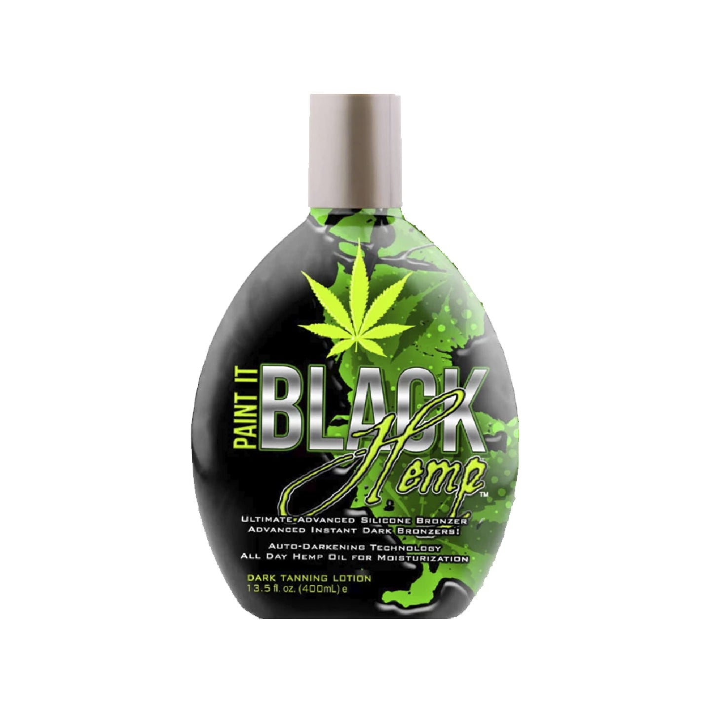 Millennium Tanning Products - Paint It Black Hemp Bronzer & Dark Tanning Lotion - 13.5 Ounce