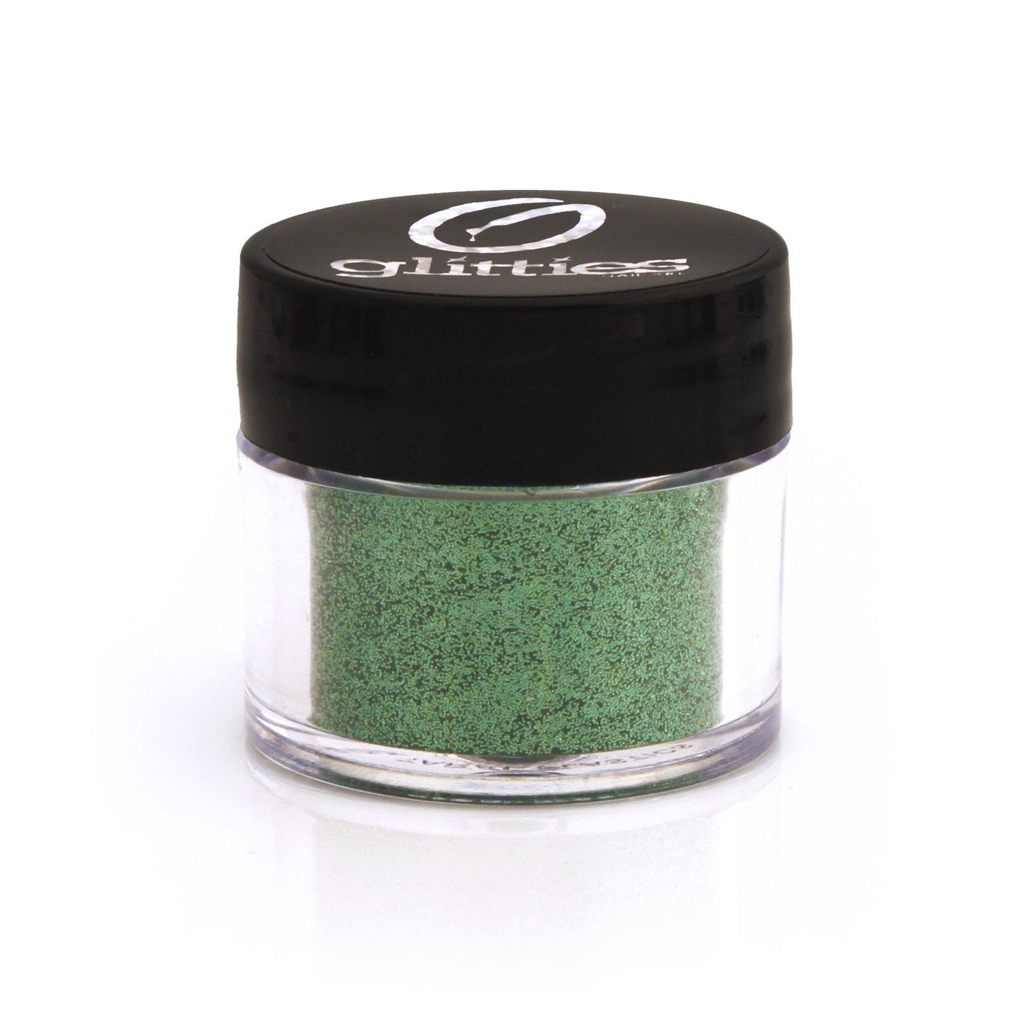 GLITTIES - Jade Green - Cosmetic Grade Extra Fine (.006") Loose Glitter Powder Safe for Skin! Perfect for Makeup, Body Tattoos, Face, Hair, Lips, Soap, Lotion, Nail Art - (10 Gram Jar)