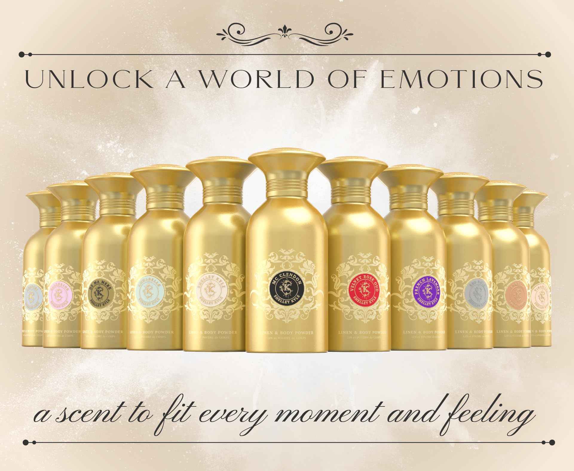 Mcclendon Talc Free Shimmer Powder, Body Powder, Dusting Powder, Leaves Skin Soft, Dry, Smooth, and Shimmering, 48g