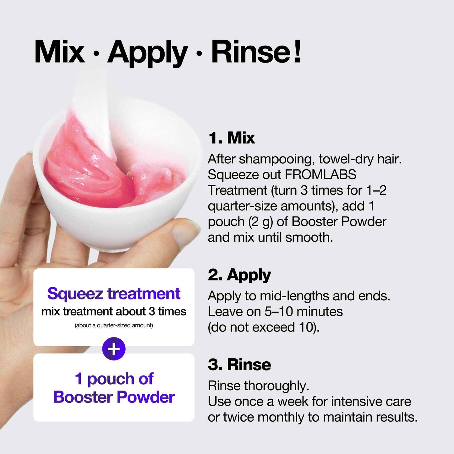 FROMLABS Hair Repair Trio – FROMLABS Protein Capsule Hair Repair Treatment (6.76 fl oz) + Intensive Keratin Booster Powder (8 Pack) + Protein Capsule Leave‑In Treatment Spray (5.07 fl oz)