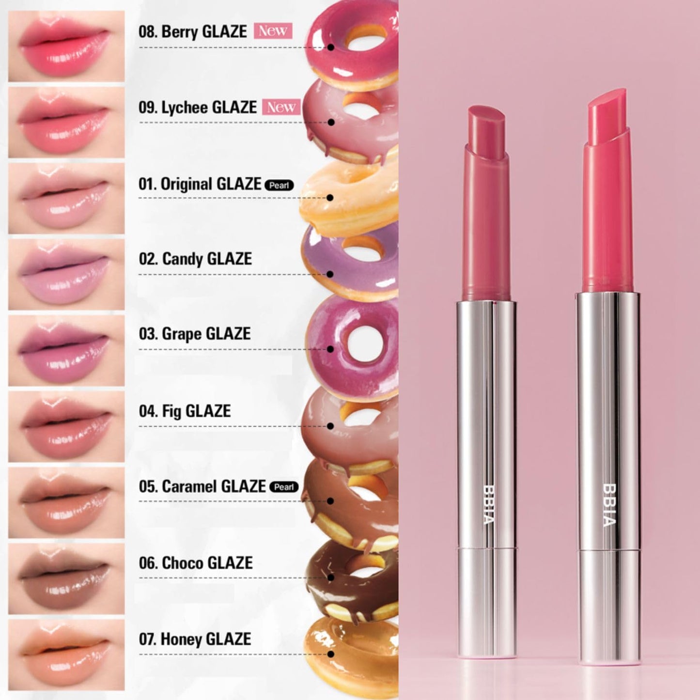 BBIA Over Glaze Stick - Lip Plumping Gloss Melting Balm Lipstick, Intensive Volume Up, High Shine & Glossy, Ultra Watery Moisturizing & Volumizing, Glowy Texture, Korean Lip Makeup (07 HONEY GLAZE)