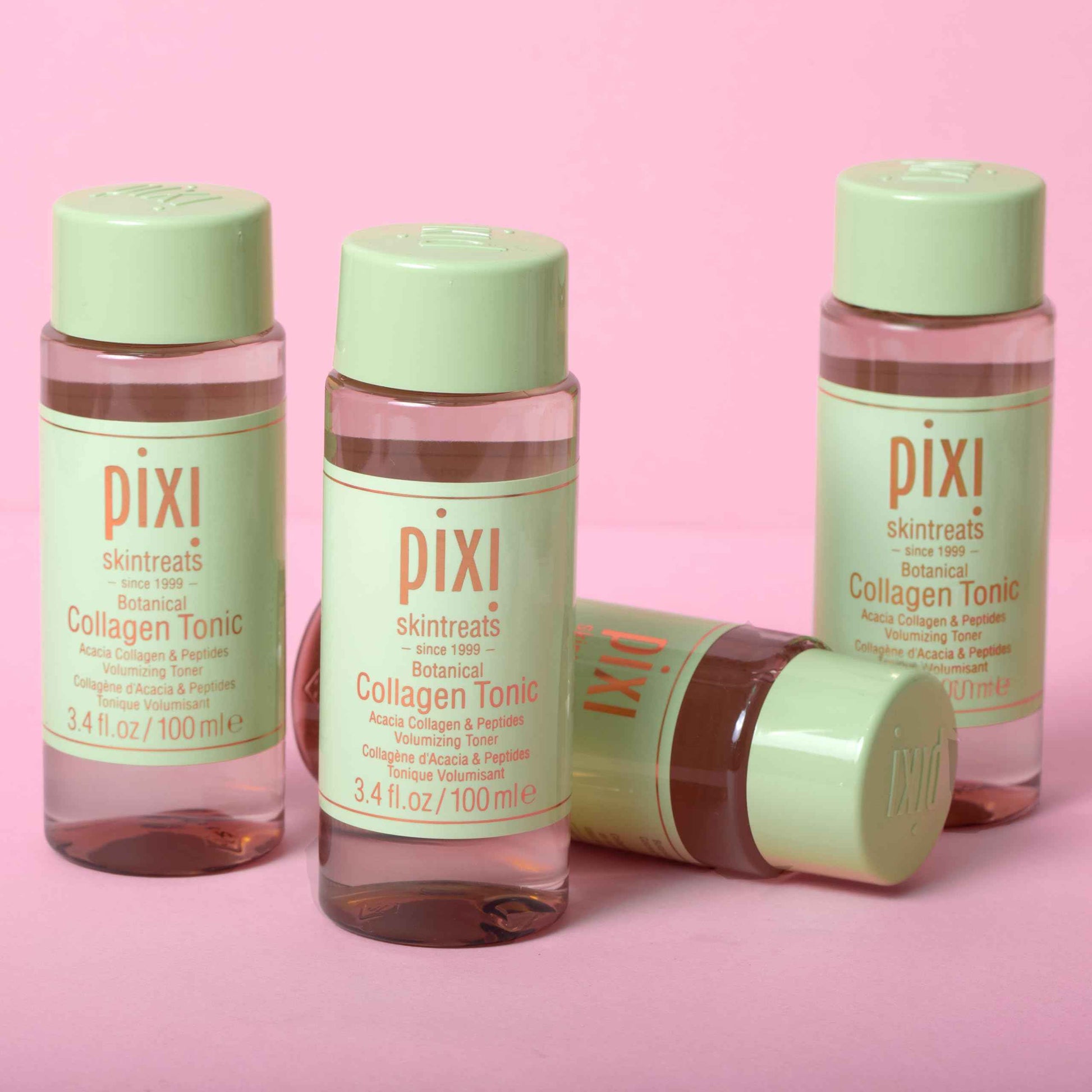 Pixi Botanical Collagen Tonic, Volumizing & Hydrating Toner, Enhanced with Peptides & Botanicals to Firm & Revitalize, Alcohol-Free Daily Moisturizing Toner, 250 ml / 8.5fl oz