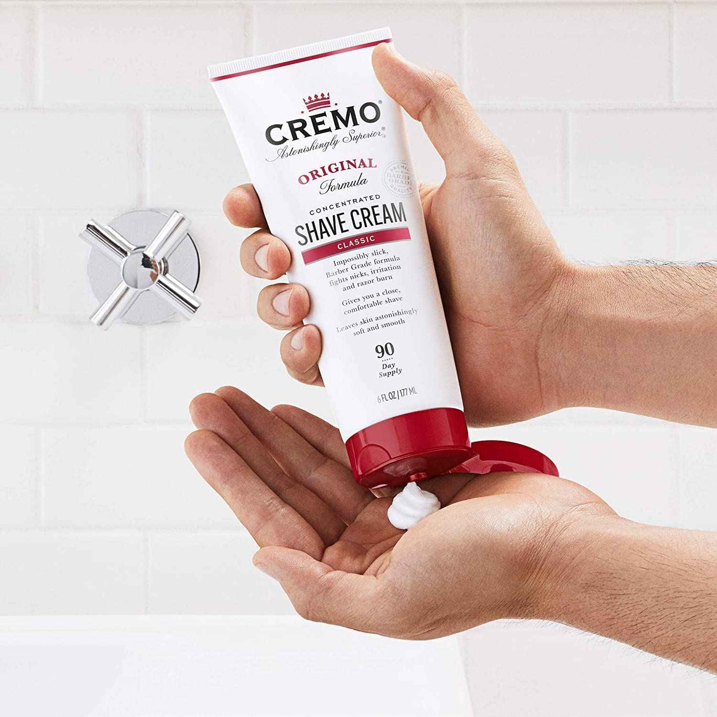 Cremo Barber Grade Original Shave Cream Bundle with Astonishingly Superior Ultra-Slick Formula, 6 Fl Oz (2 Pack)