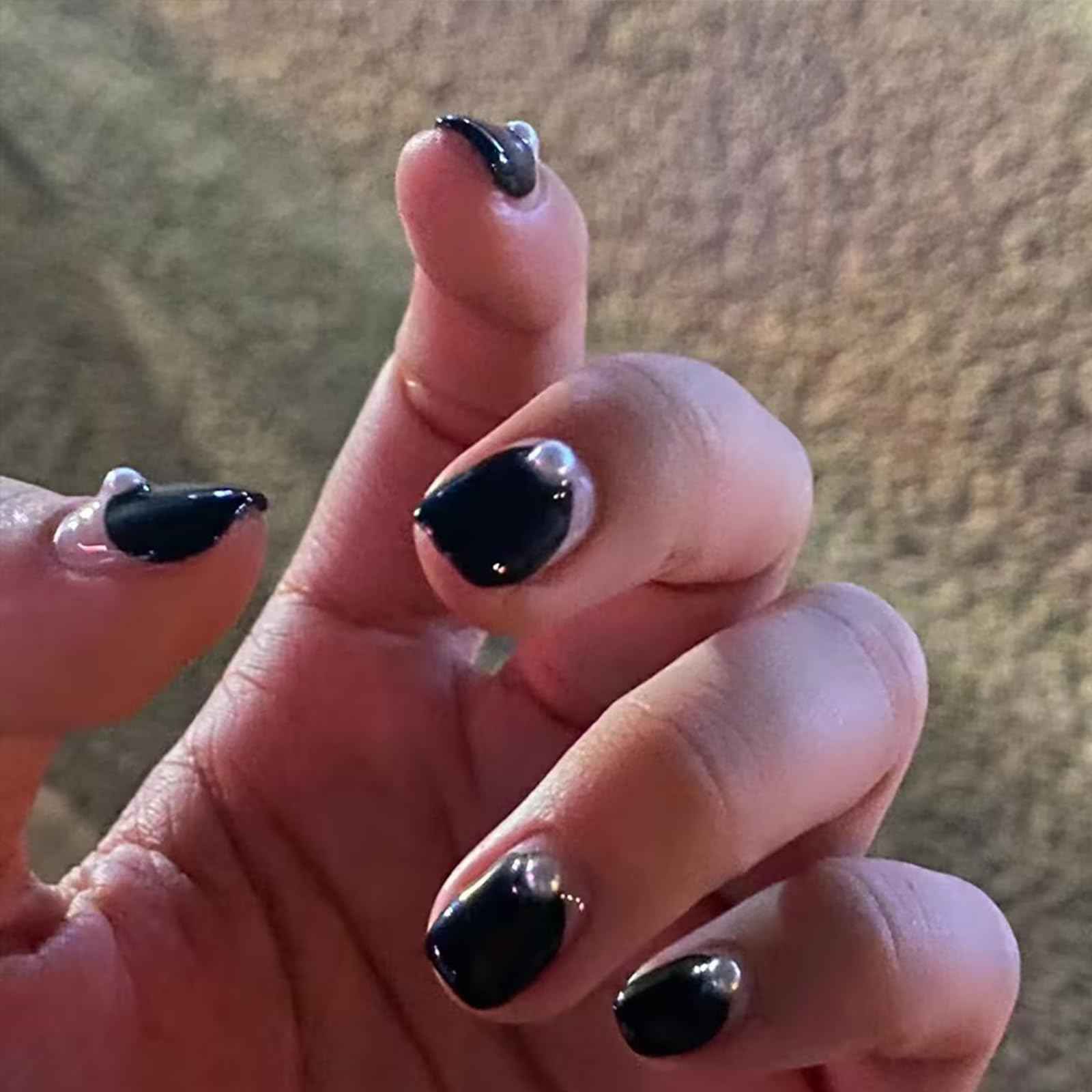 1 Box Gold Caviar Beads for Nails Charms Half Round Pearl Nail Charms Nail Jewels for Nail Art Kit,Small Stainless Steel Bead White Pearl Bead Flat Back Pearls for Crafting Charms for Nails Design