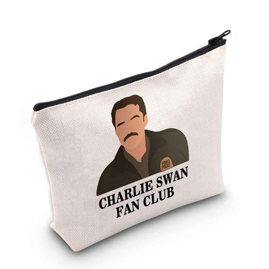 POFULL vampire Merchandise vampire Charlie Swan Fan Club Cosmetic Bag vampire Quote Makeup Bag(Charlie Swan bag)