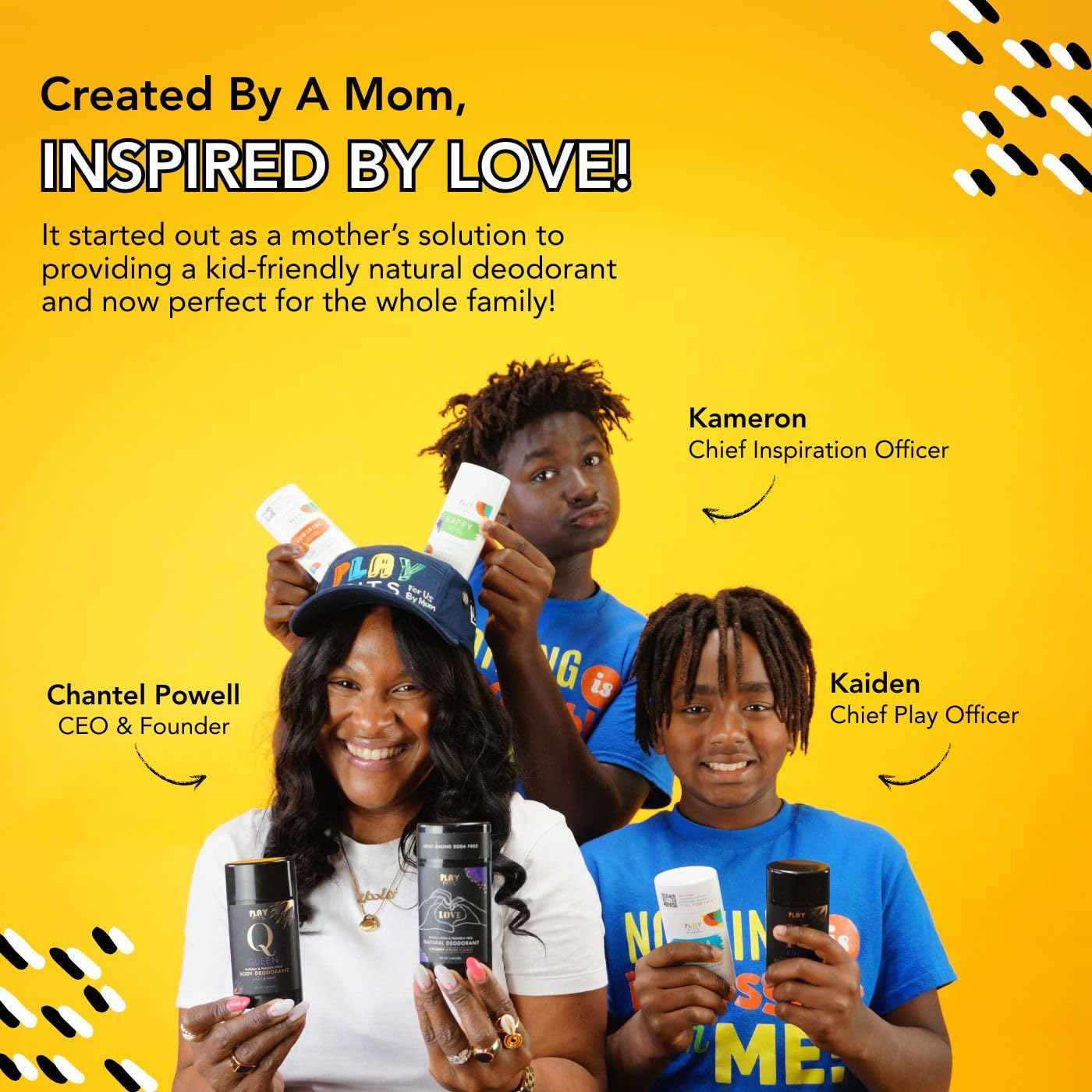 PLAY PITS - Kids Deodorant for Girls & Boys - Natural - Aluminum-Salt Free - Safe for Sensitive Skin – SONSHINE is Infused w/Orange & Peppermint Oils - Non-Toxic & Paraben Free - 2.65oz - 2pk