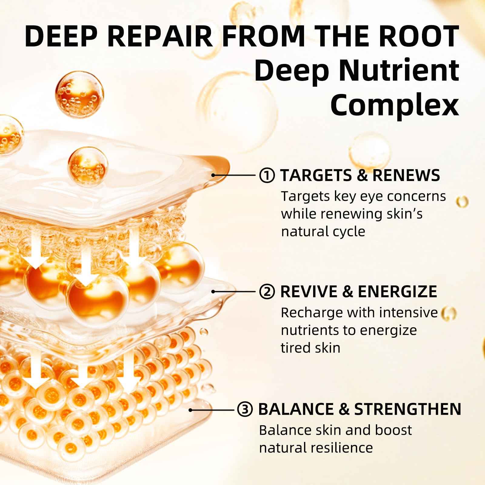 Aeryea Under Eye Patches with Vitamin C & Caffeine 30 Pairs for Dark Circles, Fine Lines and Puffiness, with Niacinamide Hydra-Gel Collagen, Skin Care for Men & Women