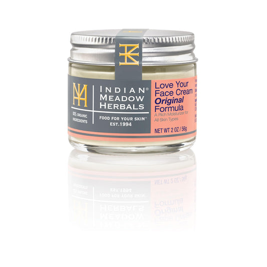 Indian Meadow Herbals Love Your Face Cream - Deep Penetrating Rich Moisturizer Cream - Petroleum-Free Skin Repair Cream for All Skin Types