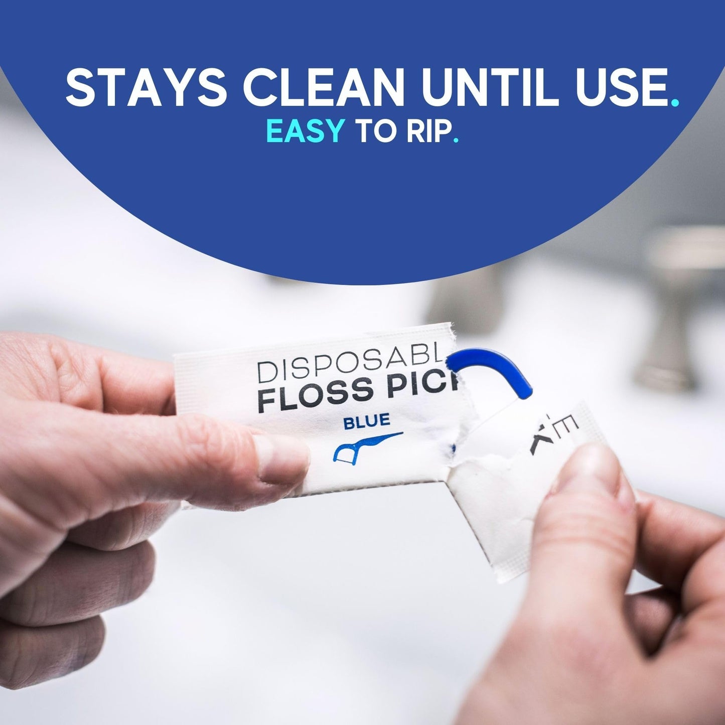 450 Individually Wrapped Floss Picks - Multi-Color Travel Floss Picks - Easy Grip Disposable Floss Picks - Dental Flossers for Teeth - Gently Removes Plaque & Food Particles Between Teeth