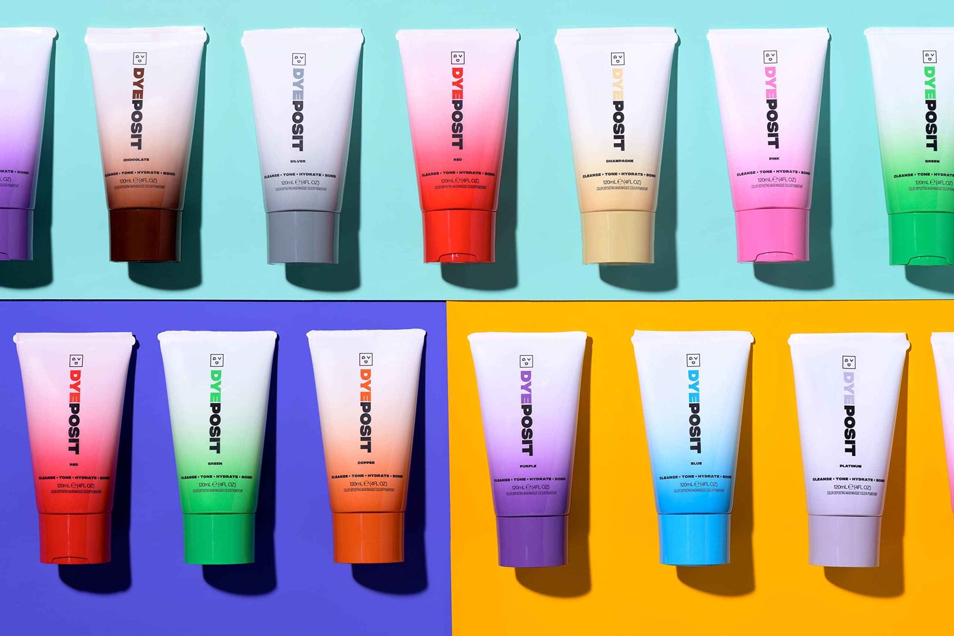 GDY DYEposit Color Depositing Conditioner (Copper) and Semi Permanent Hair Dye (Peach Fuzz)