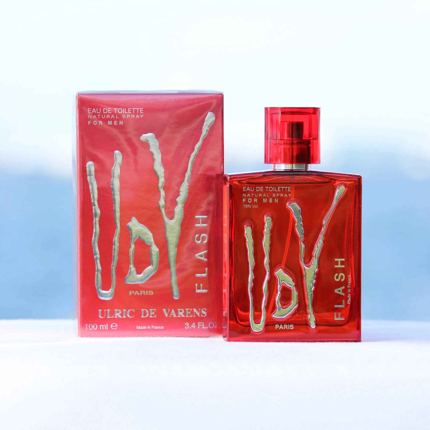 Udv Flash Eau De Toilette Spray For Men, 3.4 Ounce, Multi