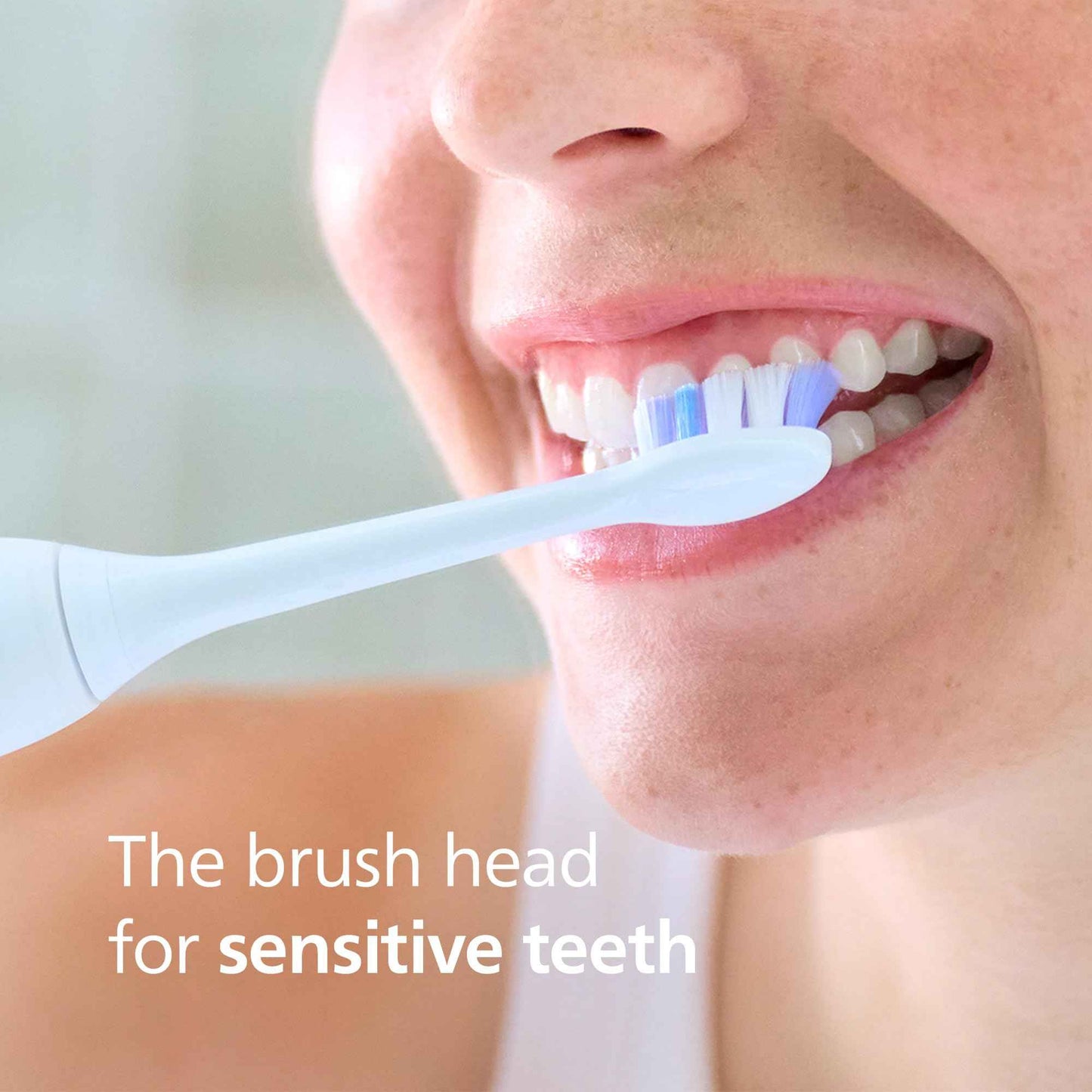 Philips Sonicare S2 Sensitive - Genuine Replacement Electric Toothbrush Heads, White, 4 Pack One Year Supply, HX6054/77