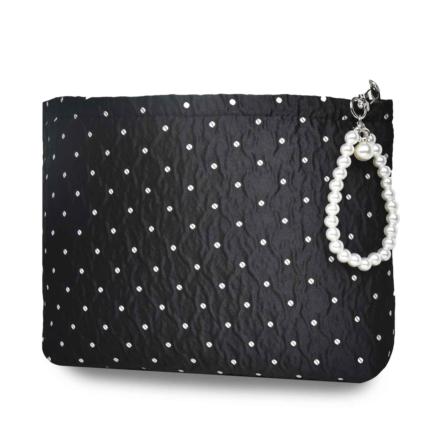 KeYaMee Makeup Bag Travel Cosmetic Bags for Purse Women Organizer Pouch Toiletry Bags with Zipper Large Capacity 037 polka