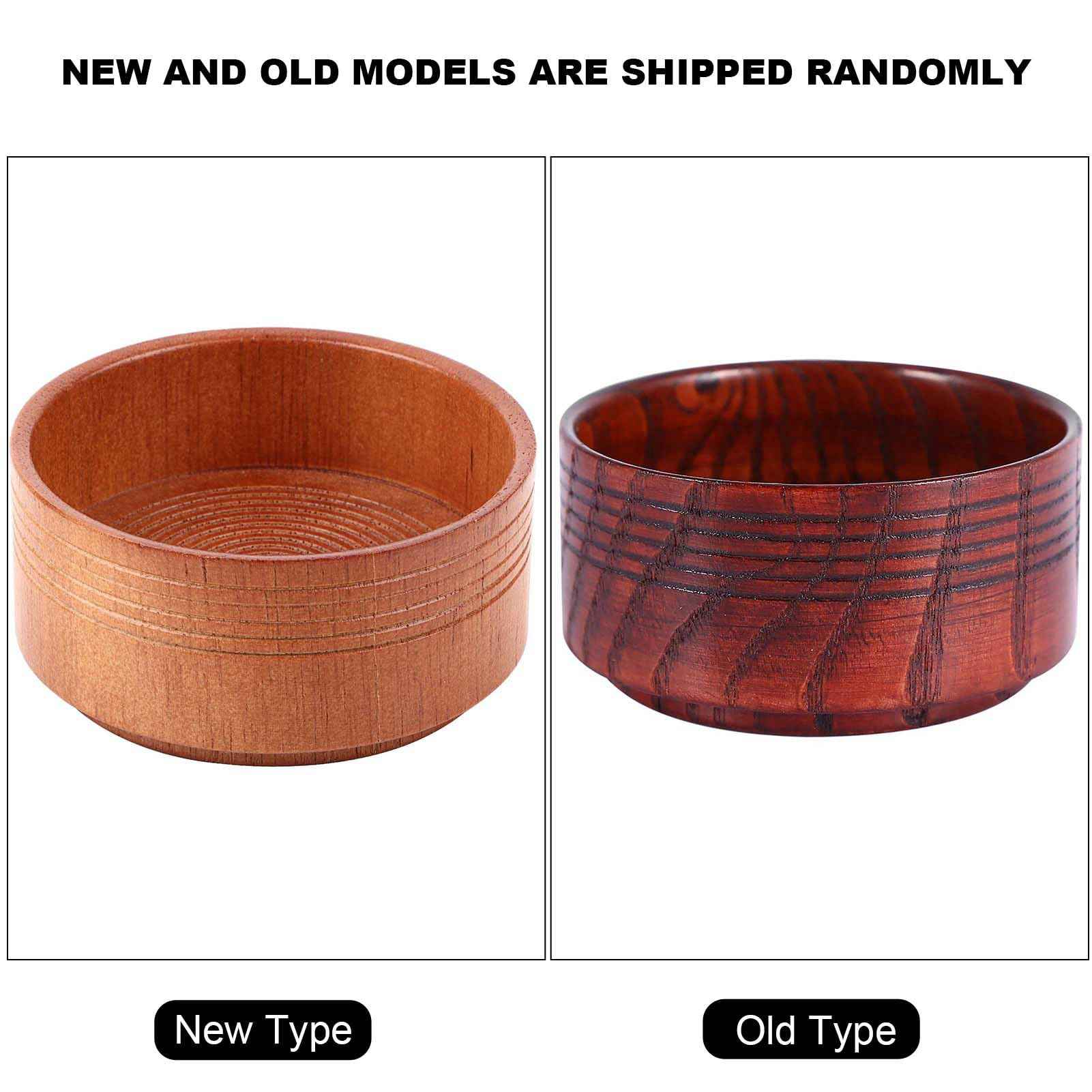 Saluaqui Wood Shaving Soap Bowl Cup Mug Tool, Man Shaver Cleansing Foam Round Lightweight Firm Environmental, Delicate Appearance, Good Mood When Shaving