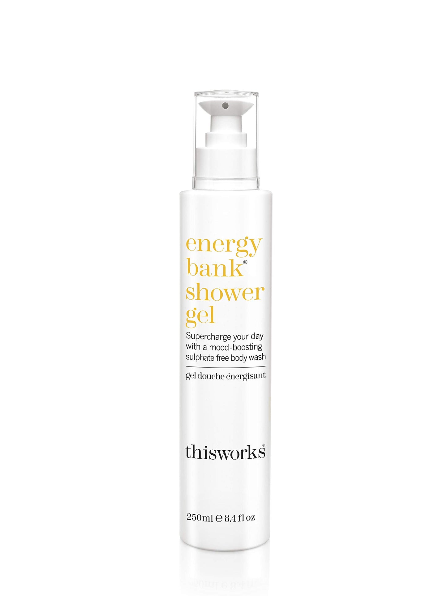 THISWORKS Energy Bank Shower Gel: Supercharge Energy, Clean & Hydrate Skin, 250ml | 8.4 fl. oz