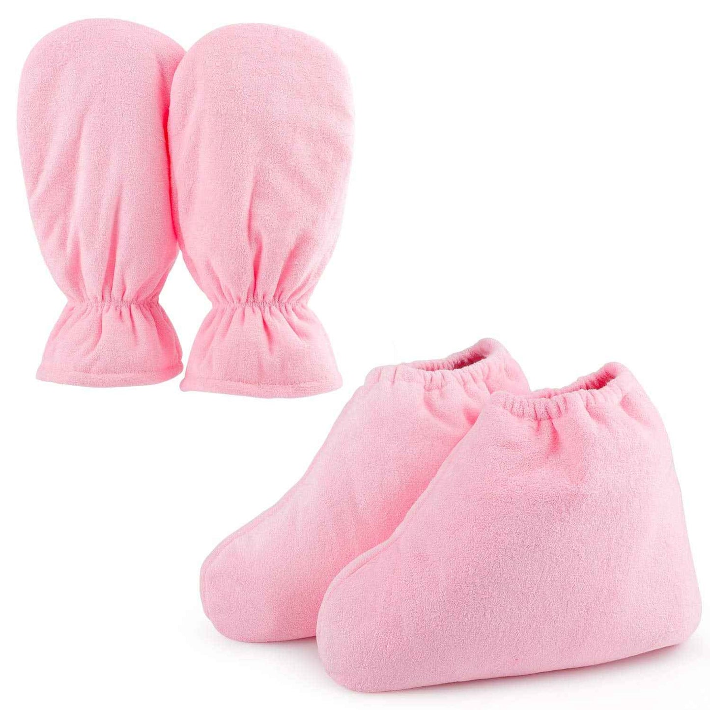 Paraffin Wax Gloves for Hand and Feet, Segbeauty Larger Thicker Paraffin Heated Mitten Foot Liners, Pink Gloves & Socks for Hot Wax Hand thera-py Thermal treat-ment Wax Warmer Paraffin Wax Machine