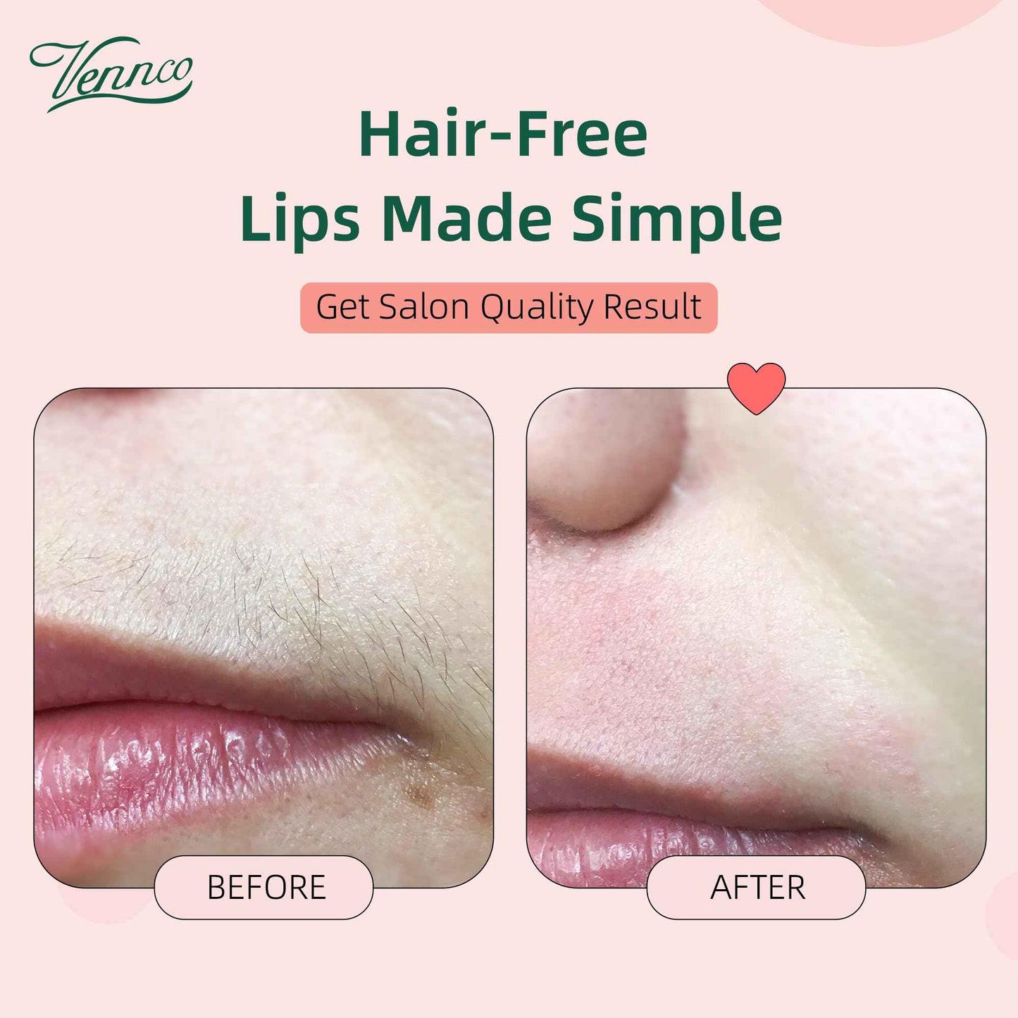 VENNCO Hard Wax Beads 2-Pack, 1lb Aloe Hard Wax Beads for Coarse Hair Full Body + 1lb Cherry Blossom Hard Wax Beads for Sensitive Skin, Perfect for Facial, Eyebrows, Arms, and Brazilian