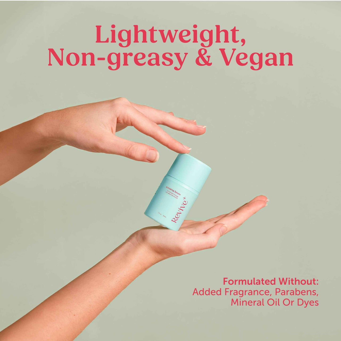 Red Light Therapy Activation Serum - Amplify Effects & Reduce Wrinkles with Hydrating Serum for Face - Green Tea Serum - Hydrating Face Serum Skin Care Routine - Hyaluronic Acid Serum for Face - 1oz