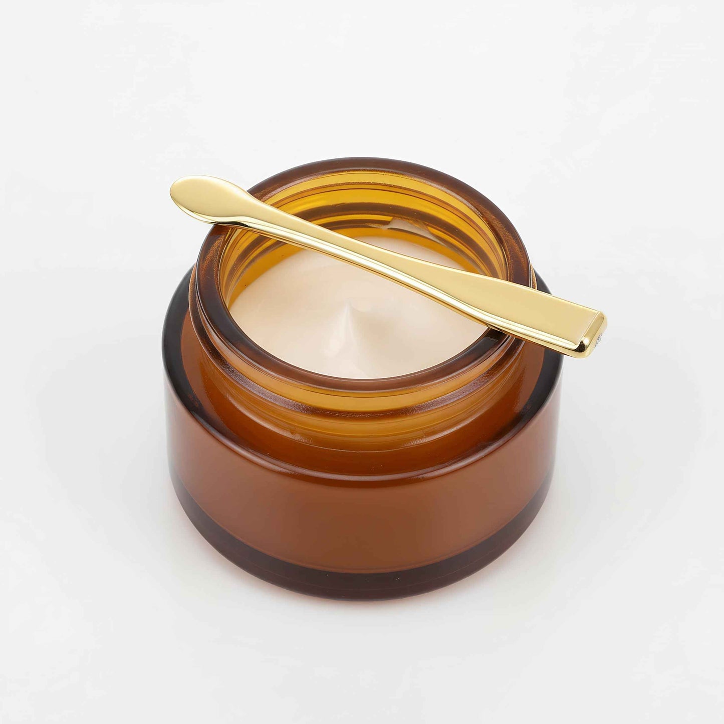 FOMIYES 50 pcs eye cream spatula face cream spoon gold mask plastic scoops mask ygienic Plastic Spatulas for Skincare, Travel-Friendly & Easy to Clean, for Home Spa, Salon Use(Gold)