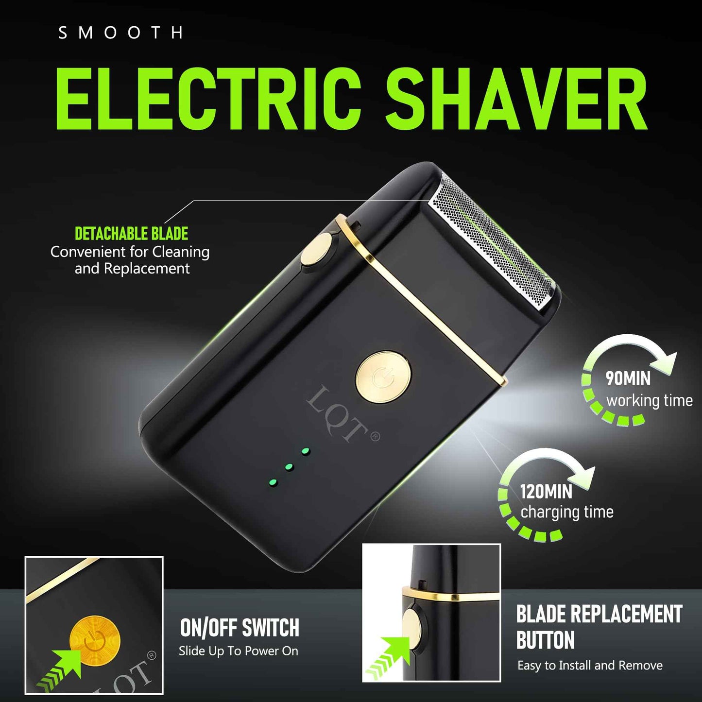 LQT Hair Clippers for Men, Professional Hair & Beard Trimmer Kit, Rechargeable Barber Clipper Set, Complete Grooming Gift for Dad, Men for Christmas