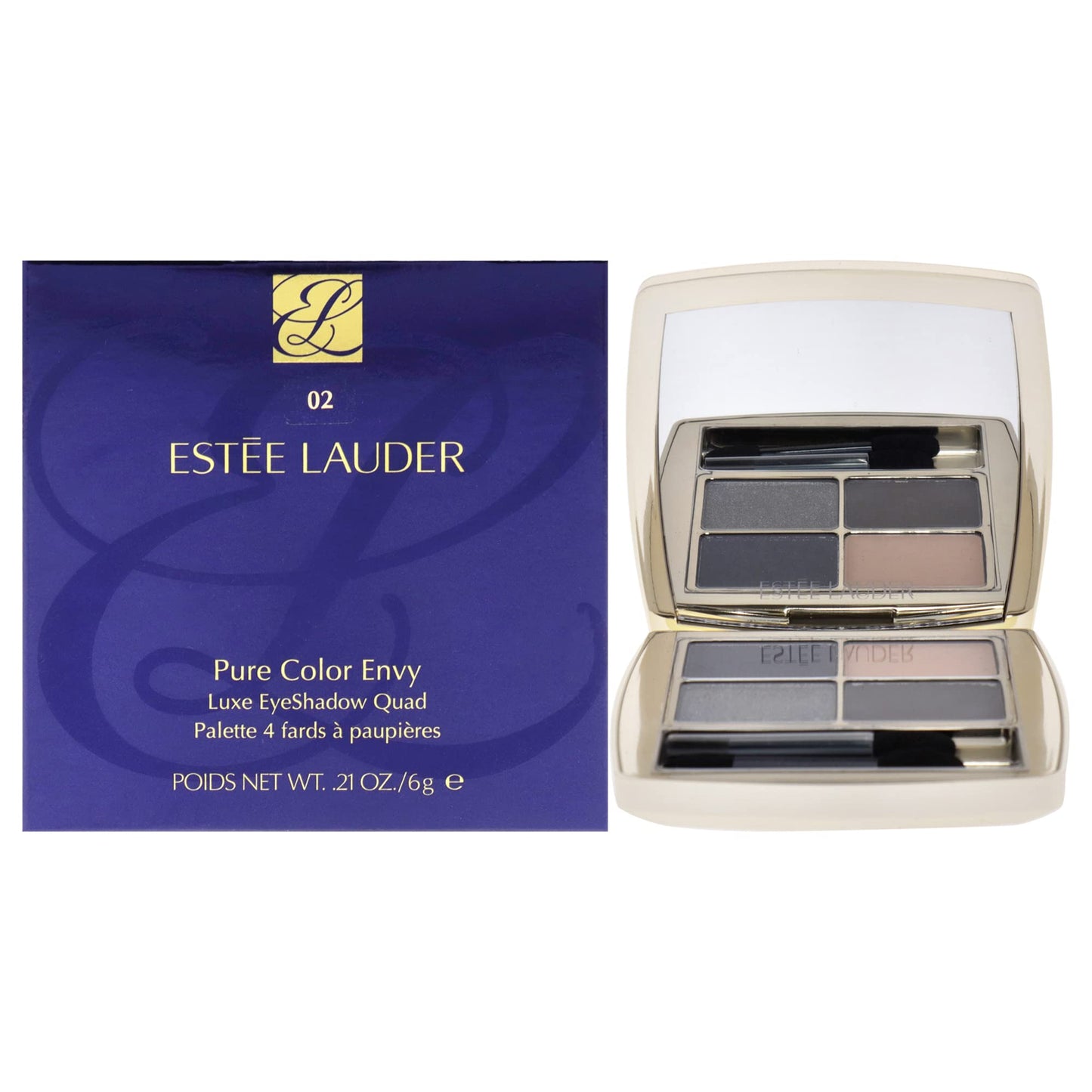 Estee Lauder Pure Color Envy Luxe Eyeshadow Quad - 02 Indigo Night Eye Shadow Women 0.28 oz