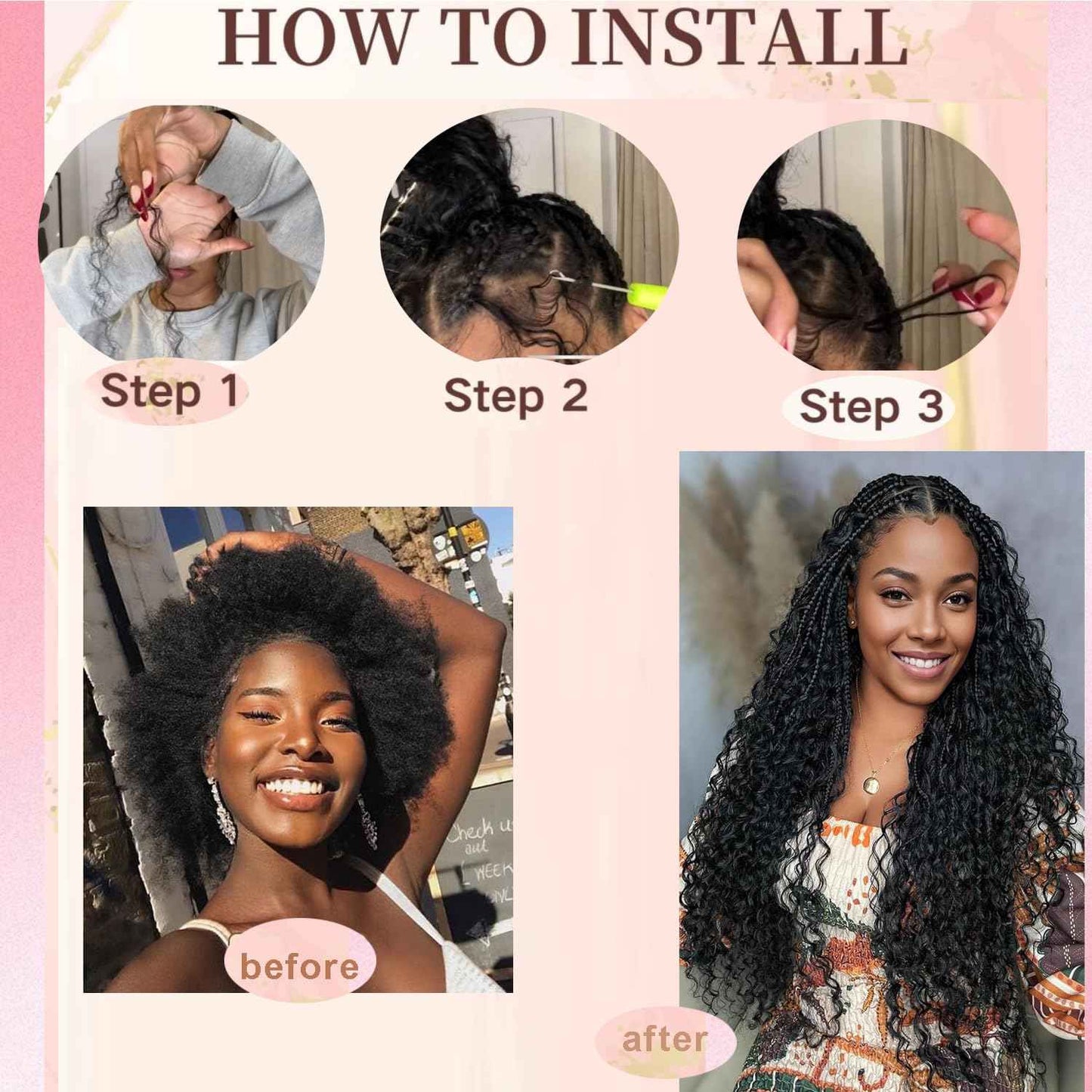 Chocolate Brown Human Braiding Hair For Boho Braids 4# 100g Deep Wave Bulk Human Hair for Braiding 12A No Weft Curly Human Hair Extensions Wet and Wavy Boho Hair for Braiding (4#-Deep Wave, 16 Inch)