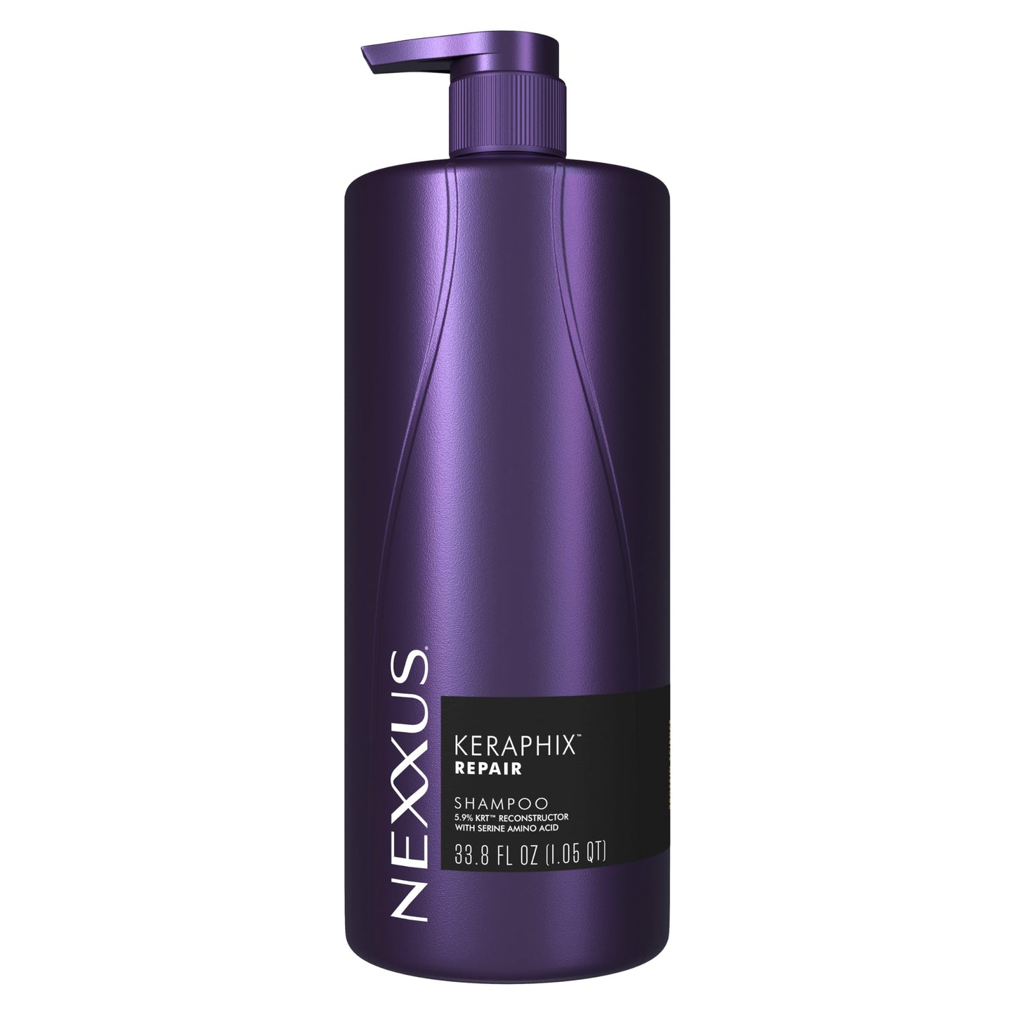 Nexxus Keraphix Shampoo With ProteinFusion for Damaged Hair Keratin Protein, Black Rice, Silicone-Free 33.8 oz