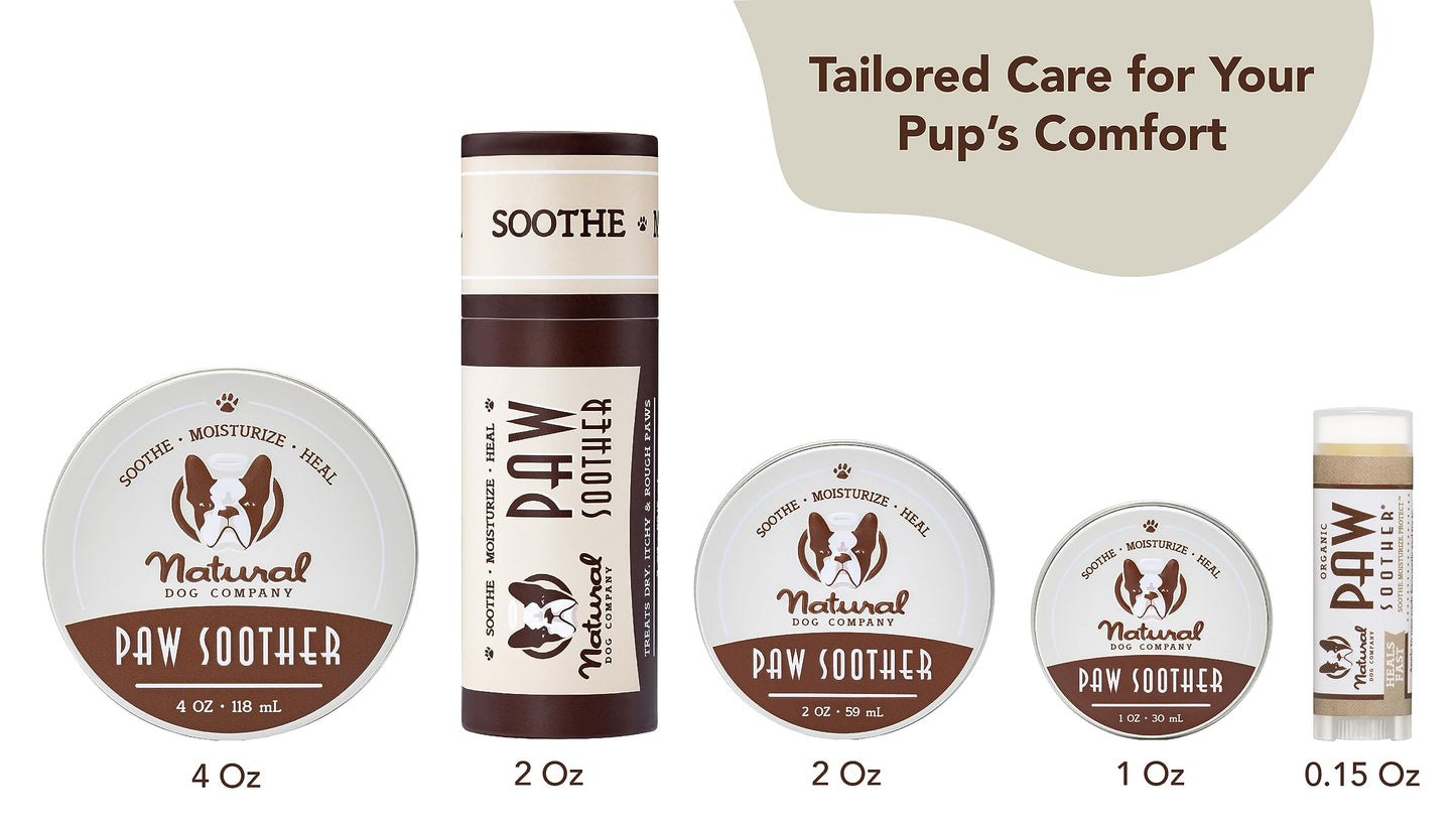 Natural Dog Company Organic Paw Soother Balm Travel Stick for Dogs