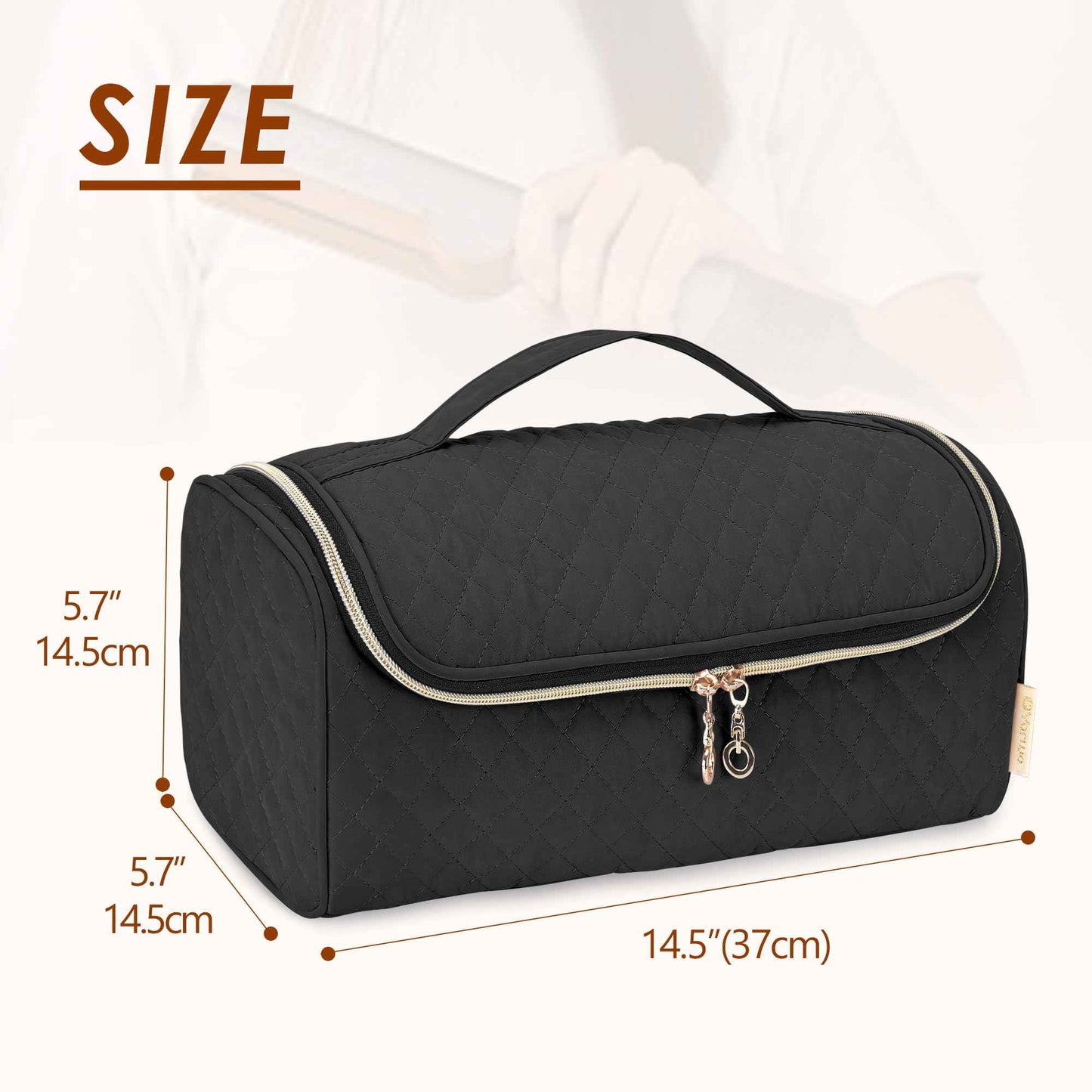 Yarwo 2026 Upgraded Travel Carrying Case Compatible with Shark FlexStyle Styling HD 430/440, Portable Storage Bag for Dyson Airwrap and Hair Styler Attachments, Black (Bag Only)