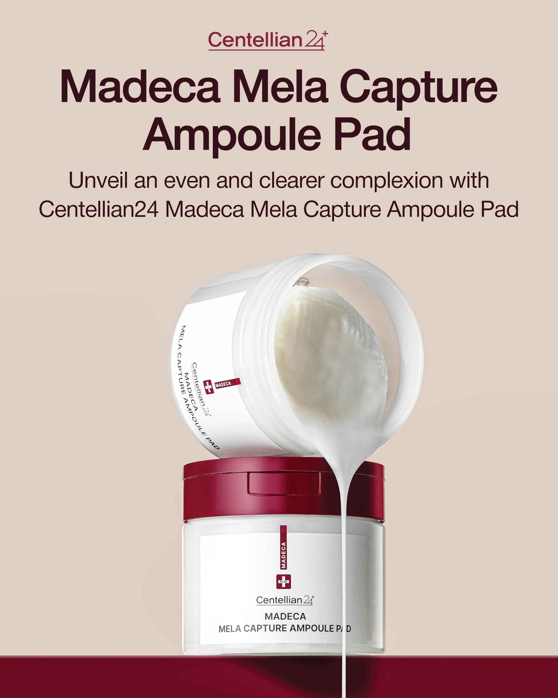 CENTELLIAN 24 Madeca Mela Capture Ampoule Pad (Evening, 5.58fl oz / 60 pcs) - Highly Concentrated Ampoule Pads for Tone Correcting, Vegan, Korean Skin Care. Niacinamide, TECA, Madecassic Acid.