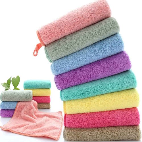 YANQINQIN 12-Pack Cotton Gauze Face Towels,Multi-Color Soft Washcloth (2)