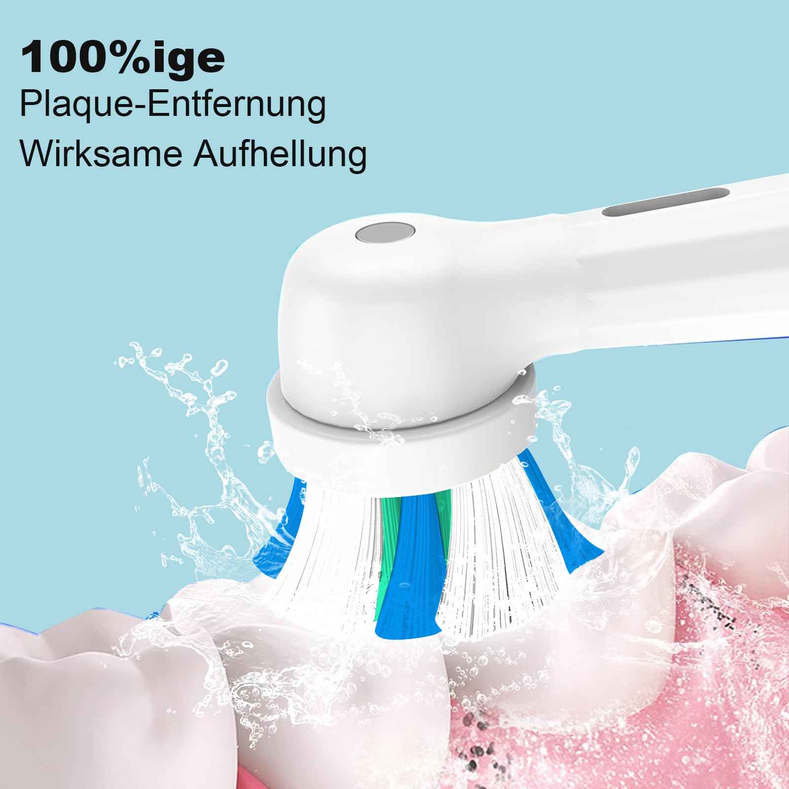 12 PCS Replacement Heads Compatible with Oral B IO 2/3/4/5/6/7/8/9/10/Deep Clean Series Electric Toothbrush, Medium Softness Brush Heads Compatible with Oral B IO for Teeth and Gums Care (Black/White)