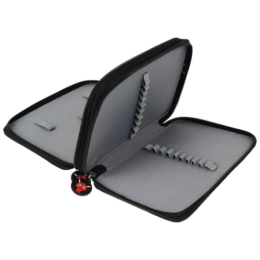 DOITOOL Nail Kit Travel Nail Polish Organizer Makeup Organizer Case Art Brush Case Manicure Tool Makeup Brush Holder Travel Cosmetic Storage Bag Fabric Japanese-style Tool Holder