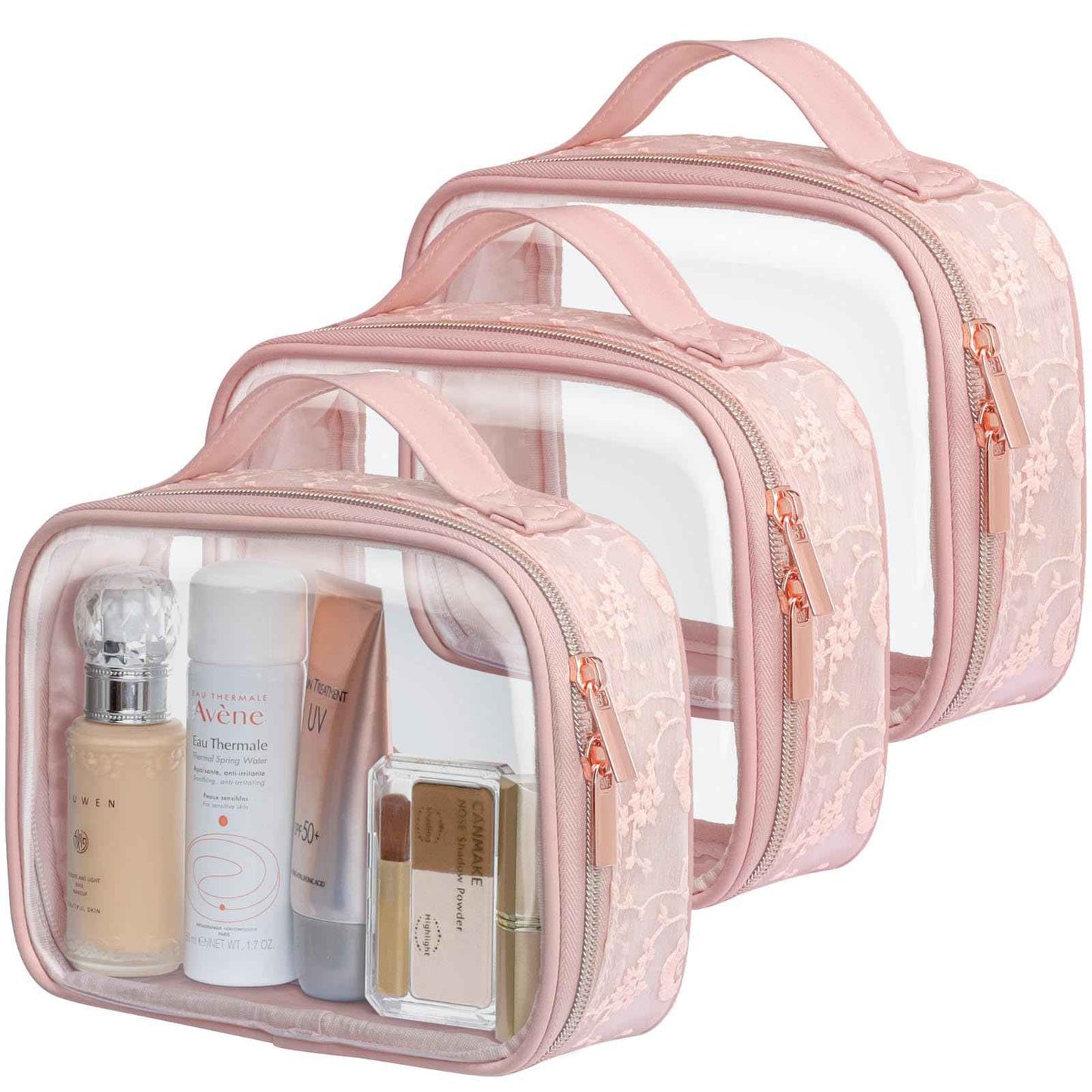 PACKISM Lace TSA Approved Toiletry Bags, 2 Style for Bundle Sale