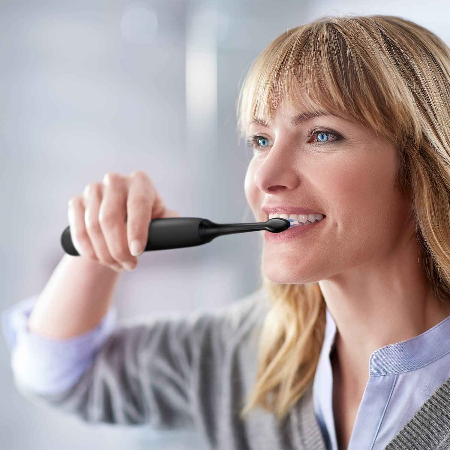 Philips Sonicare Original W2 Optimal White Standard Sonic Toothbrush Heads- 2 Pack in Black (Model HX6062/13)