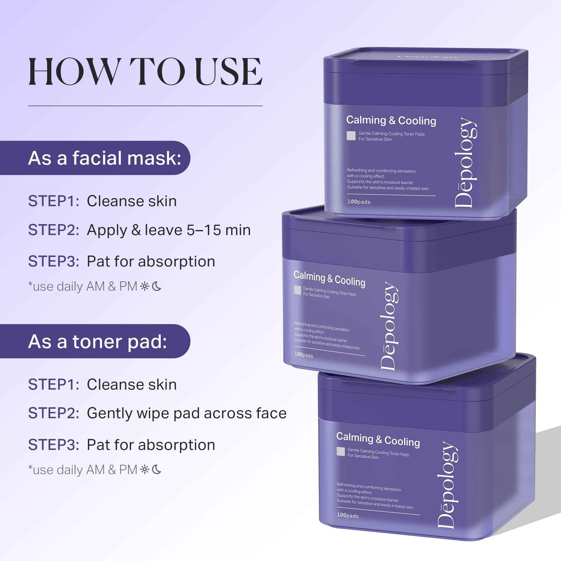 depology Blemish & Tone Toner Pads [Upgraded] – Helps Fade Dark Spots Facial Pads & Uneven Skin Tone with Lactic Acid, Bakuchiol & Centella, Daily Exfoliating for Sensitive Skin