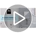 Fogless Shower Mirror with Razor Holder & 4 Suction Cups