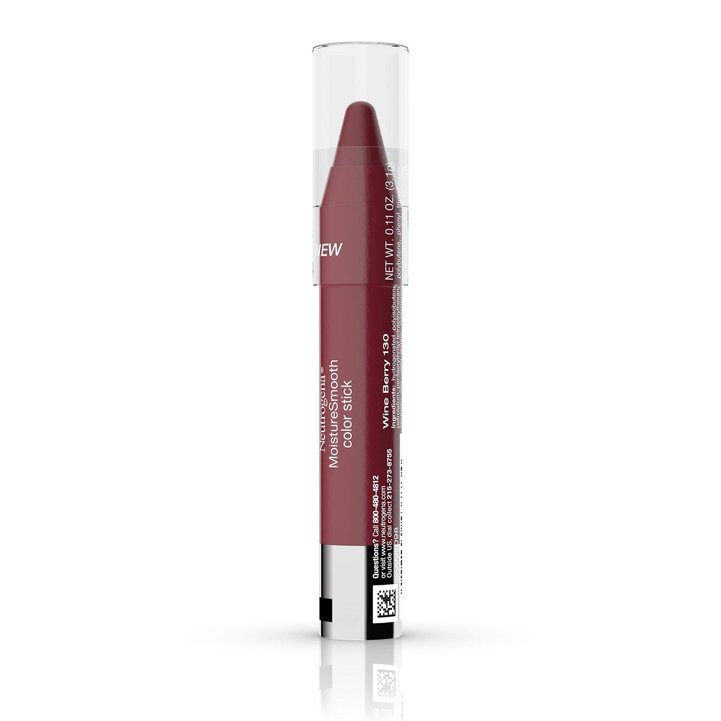 Neutrogena Moisturesmooth Color Stick, 130 Wine Berry,.011 Oz.