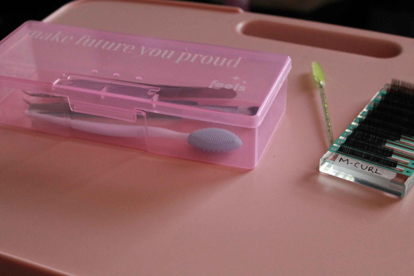 Tweezer Holder Box Storage Organizer for Lash Artists, Estheticians, Nails, Manicure, Hair Salon, Spa, Shelf for Eyelash Extension Tweezers, Dust proof