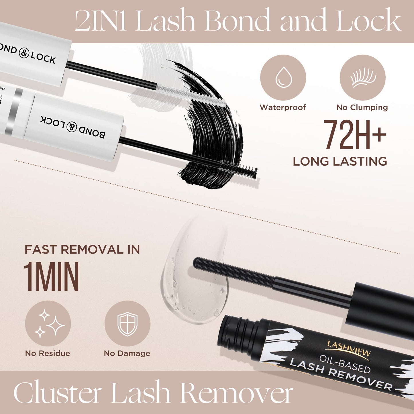 LASHVIEW Lash Clusters,Oversized Packaging DIY Eyelash Extensions Volume Individual Lashes Eyelash Clusters Extensions Wispy Lashes Cluster DIY at Home(Style 56D,D-10-16mix)