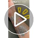 Silver Holographic Body Glitter Gel - Waterproof, 2 Pack