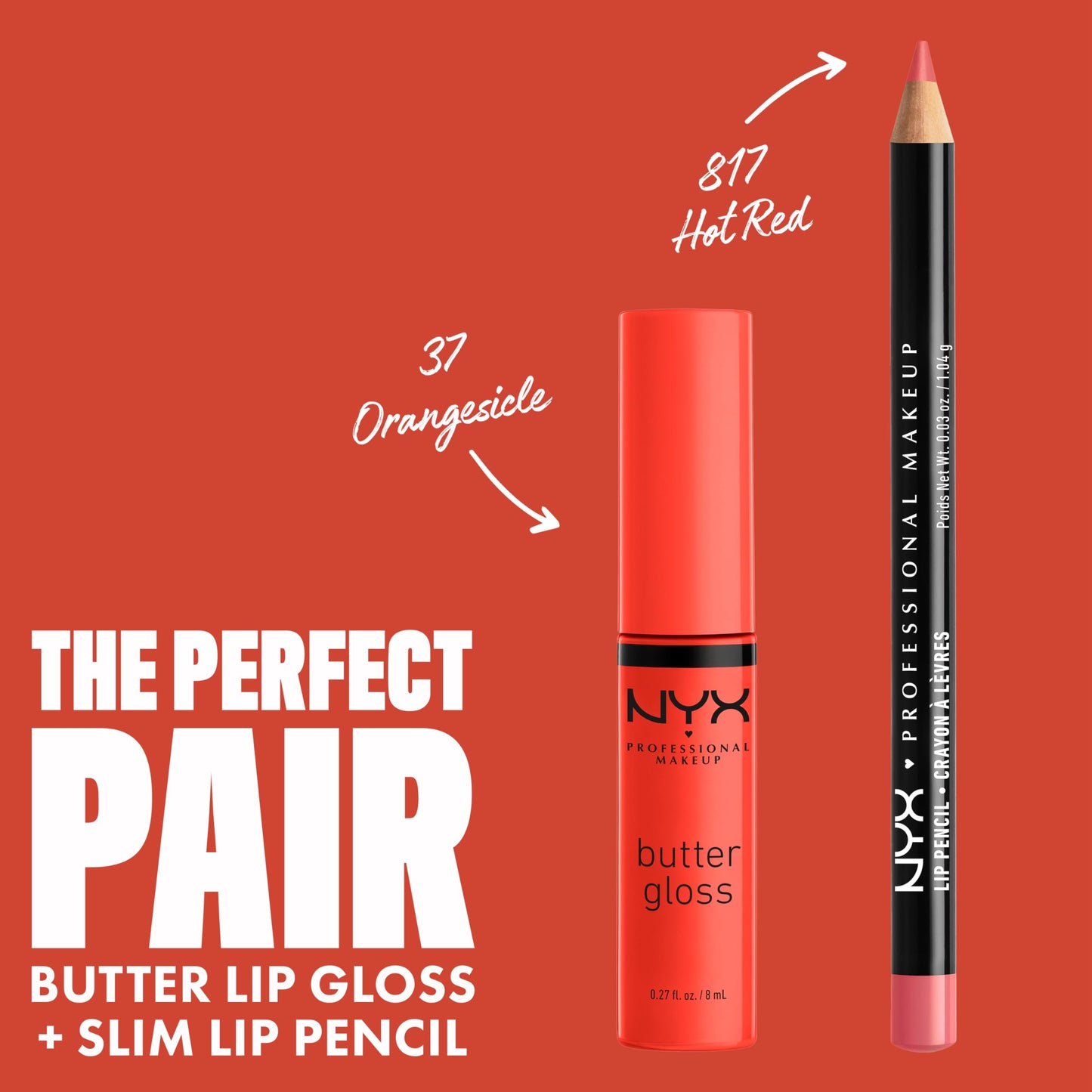 NYX PROFESSIONAL MAKEUP Butter Gloss, Non-Sticky Lip Gloss - Orangesicle (Orange)