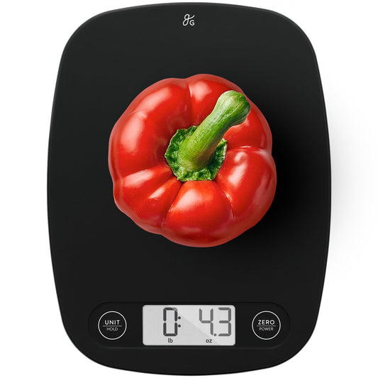 Greater Goods Digital Food Kitchen Scale (Matte Black)